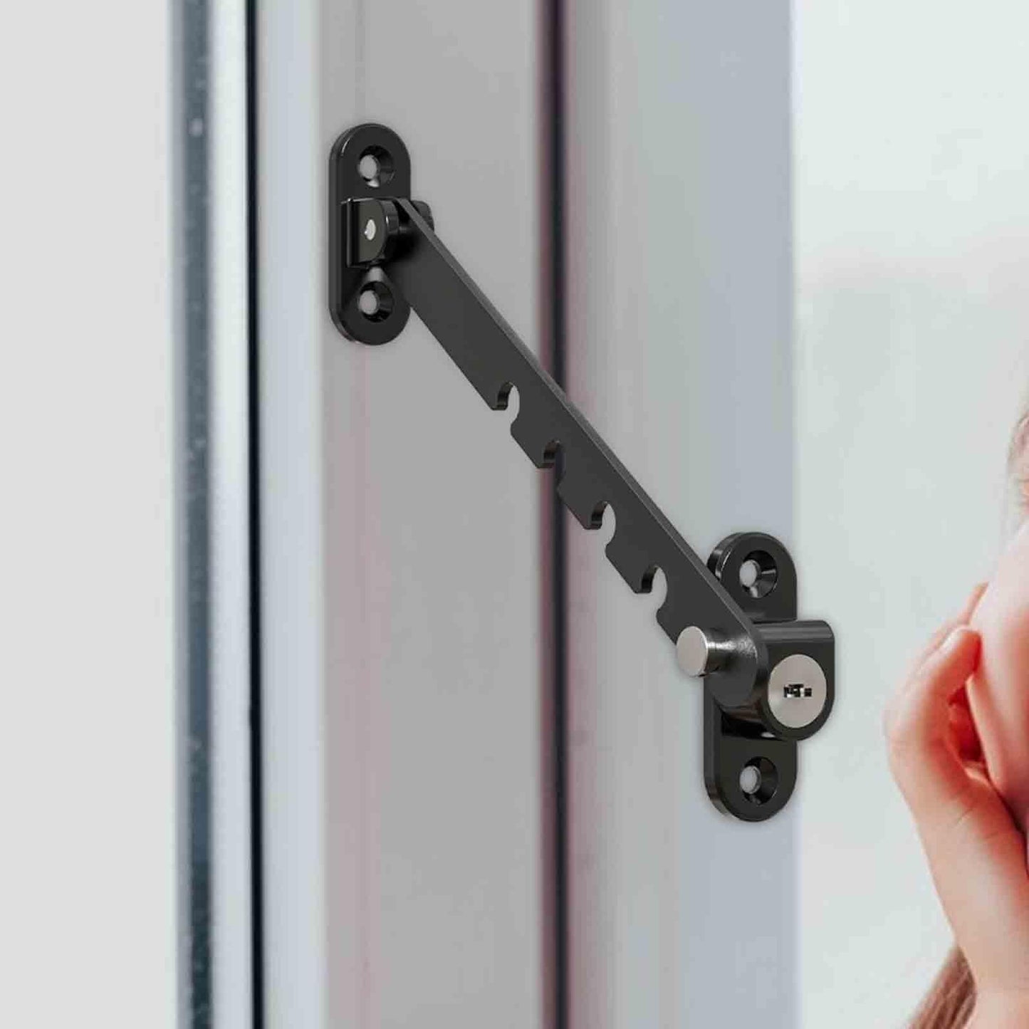 Bloque Porte - ChildSafetyLockStopper™ - Noir - Éveille Bébé