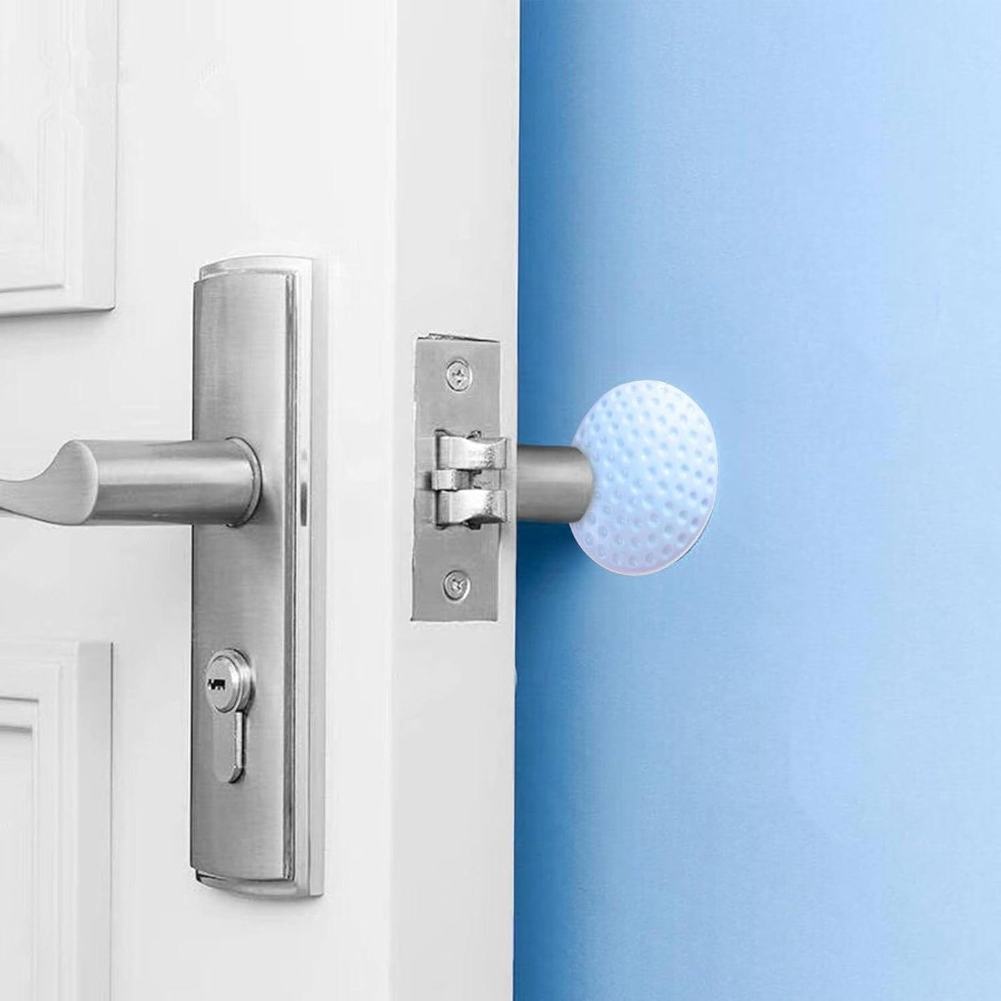 Butée de Porte - SecureStop™ - Bleu Pastel - Éveille Bébé