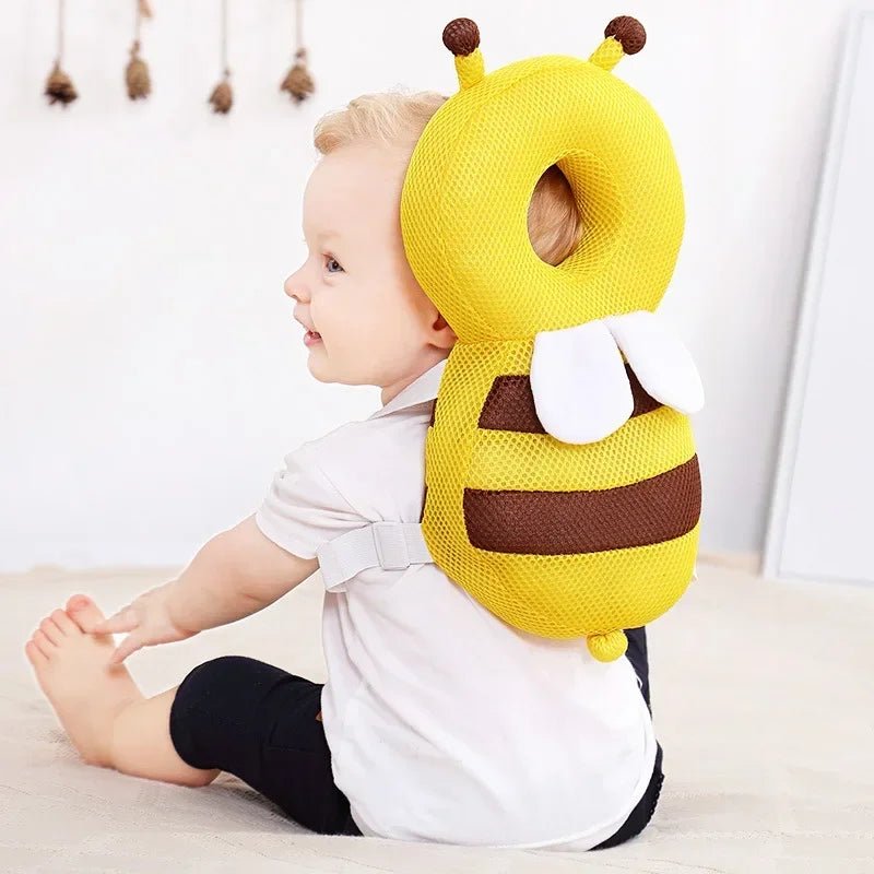 Coussin Bébé - BabyHeadBackProtector™ - Jaune - Éveille Bébé