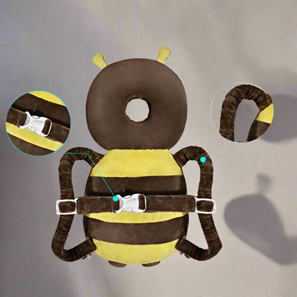 Coussin Bébé - BabyHeadBackProtector™ - Marron - Éveille Bébé