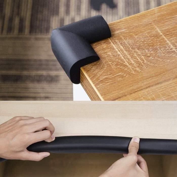 Protecteur de Coin de Table - BabySafetyCornerProtector™ - Noir - Éveille Bébé